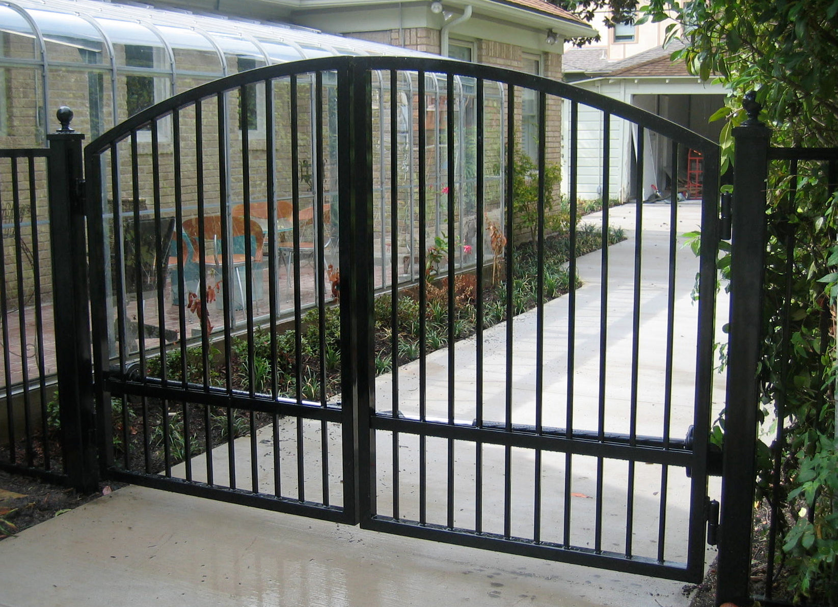 Iron swing gate