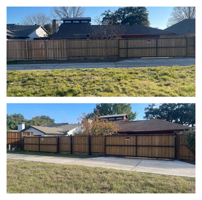 backyard gate renovation project