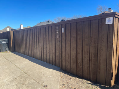 A new sliding gate installation in Frisco
