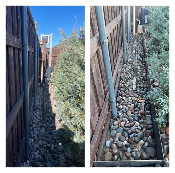 Frisco metal edging installation!