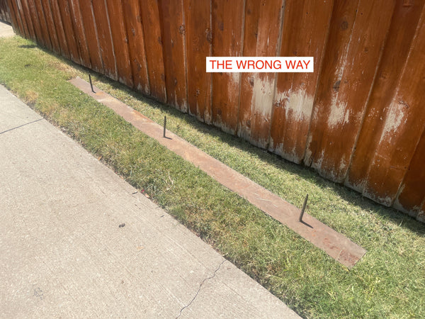 Inadequate sliding gate piers track installation