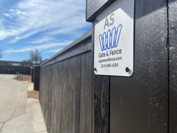 Sliding gate installation in Frisco