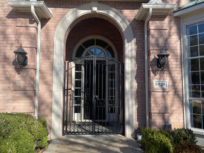 Iron gate for the front door