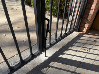 Iron gate for the front door
