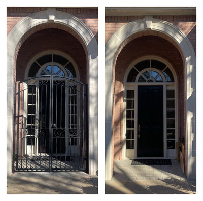 Iron gate for the front door