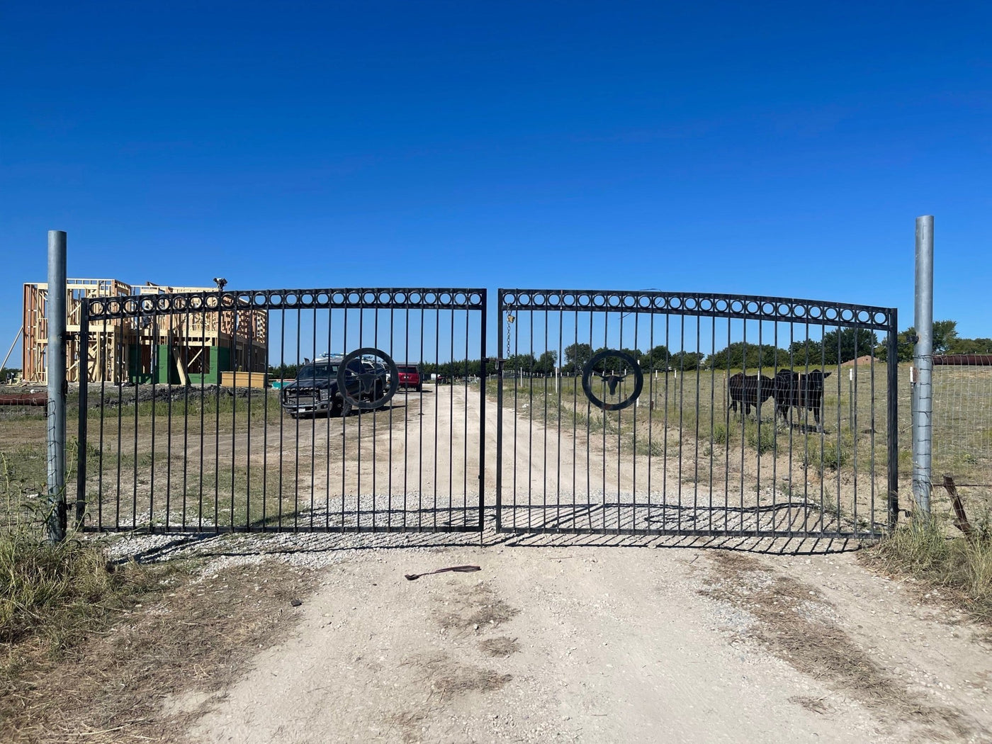 Iron swing gate - AS GATE & FENCE